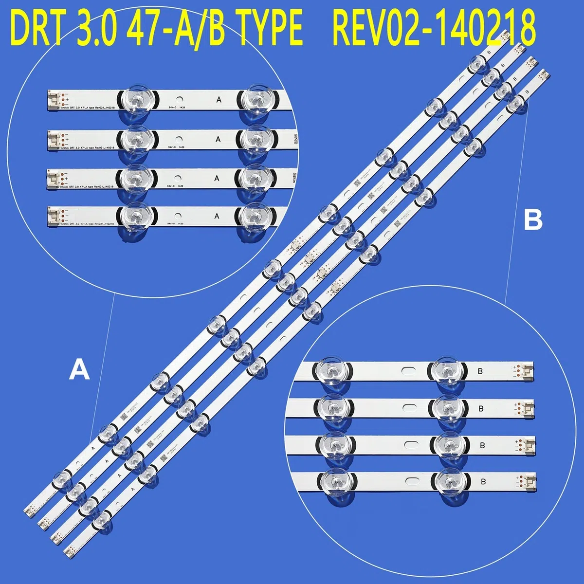 Tira de LED for iluminación Trasera Compatible for LIG 47LB5820 47LB6500 47LB652V 47LB650V LC470DUH 47LB5610 47LB565V 47LB