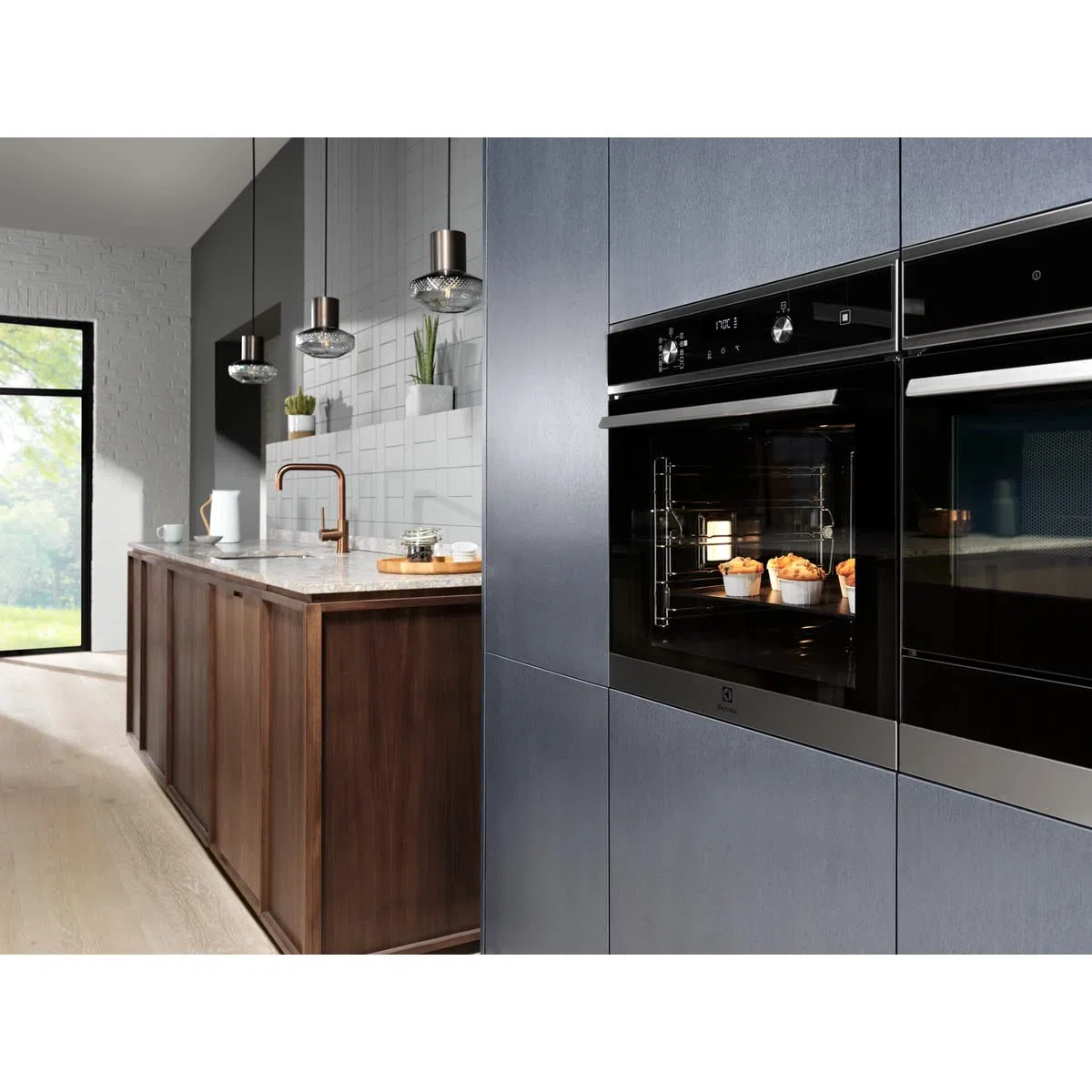 Electrolux EOD6P77X Horno Multifunción a vapor con Limpieza Pirolítica, 11 funciones, 45 programas automáticos, Cocción Uniforme multinivel, Sonda Térmica, Calentamiento Rápido, Display LED, Inox, A+