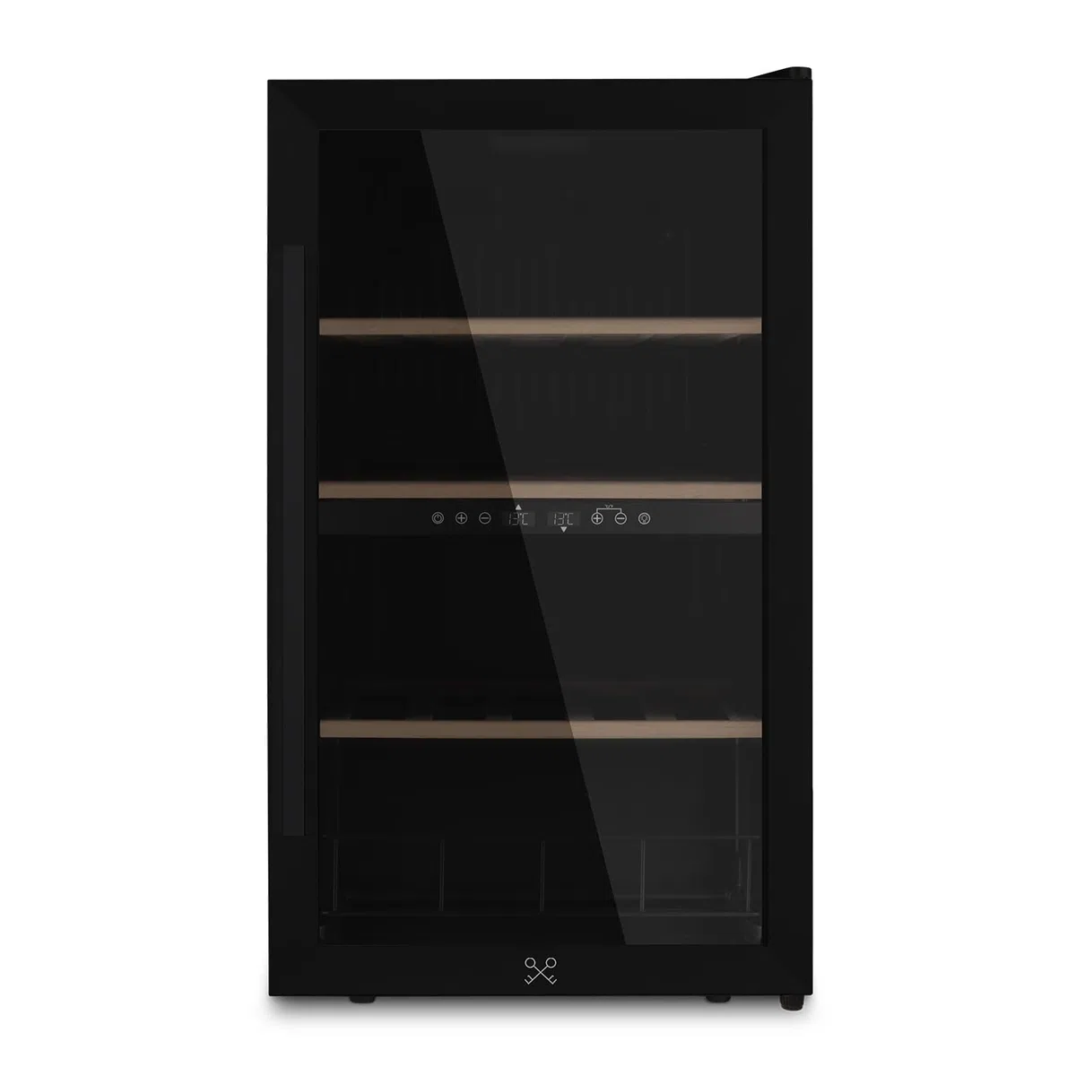 LES PETITS CHAMPS Vinoteca de 32 botellas CAVCDB32 doble zona 5-18°C, acero inoxidable, silenciosa