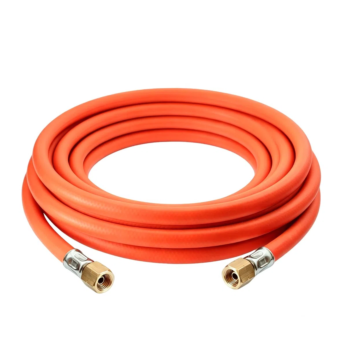 Manguera de gas industrial de 300 cm con abrazadera 2×1/4" lks, manguera de gas propano/butano de 3 m G1/4' x G1/4'
