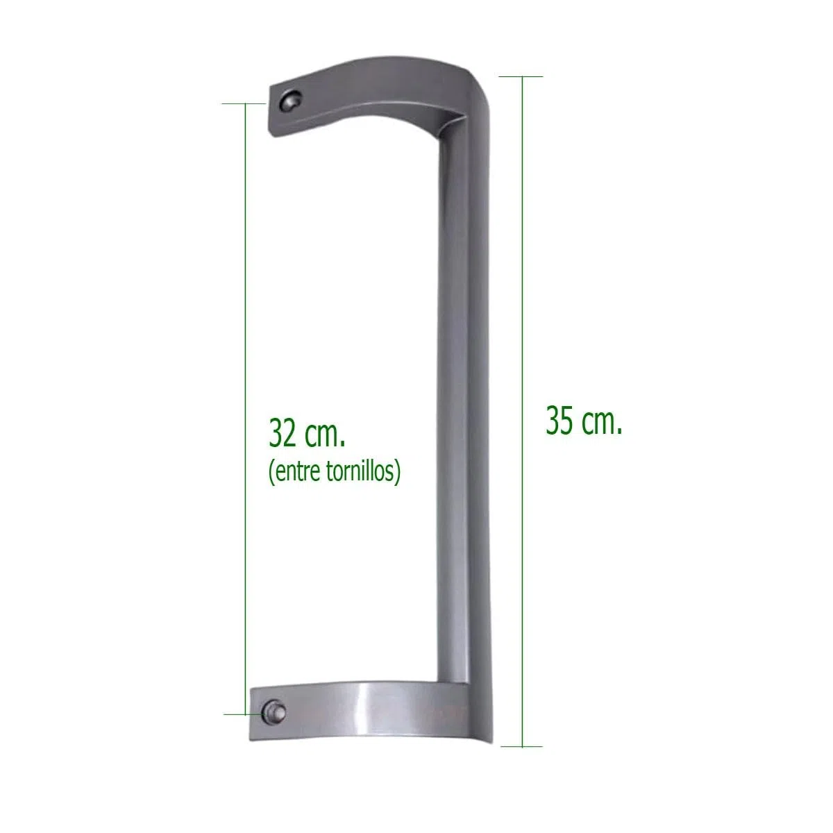 ELECTROTODO tirador compatible con frigorífico Hisense gris metalizado K1468398